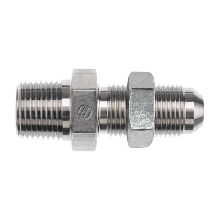 Brennan Industries 12MP-12MJ Blkhd Straight With Lock Nut 2706-LN-12-12